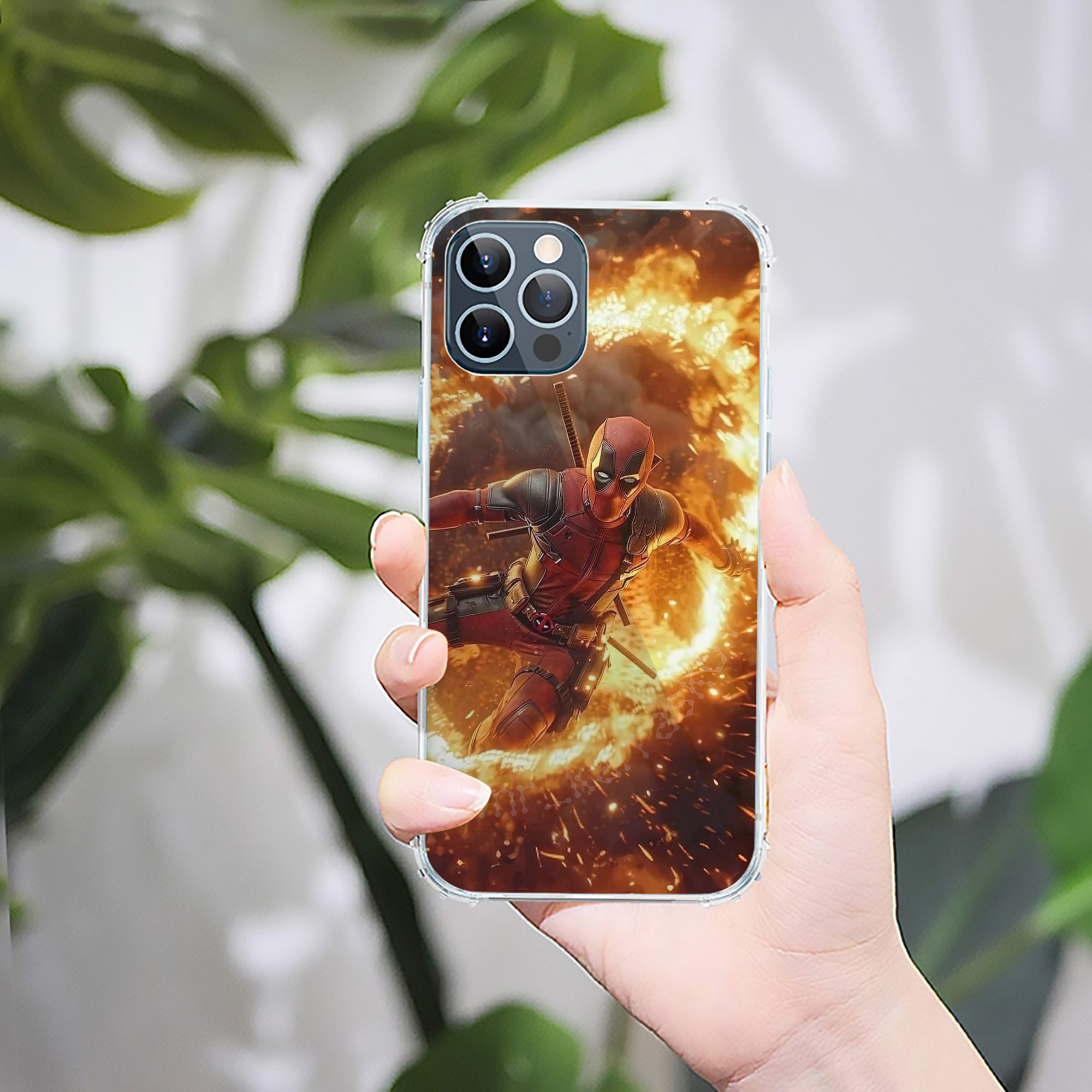 （画像用） Deadpool デッドプール 【iPhone 12シリーズ対応】透明スマホケース（クリアソフトケース）
